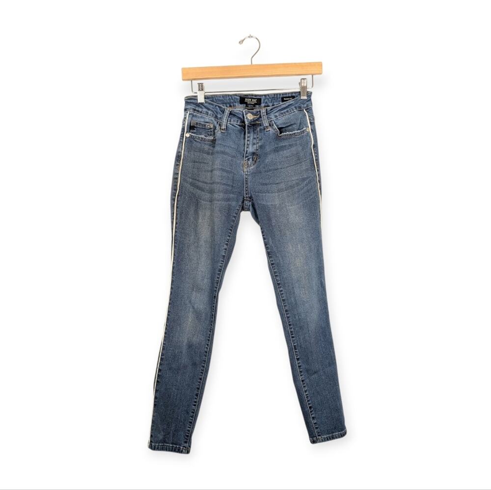 Judy Blue Skinny Jeans 27 Medium Wash Side Stripe High Rise Stretch Denim